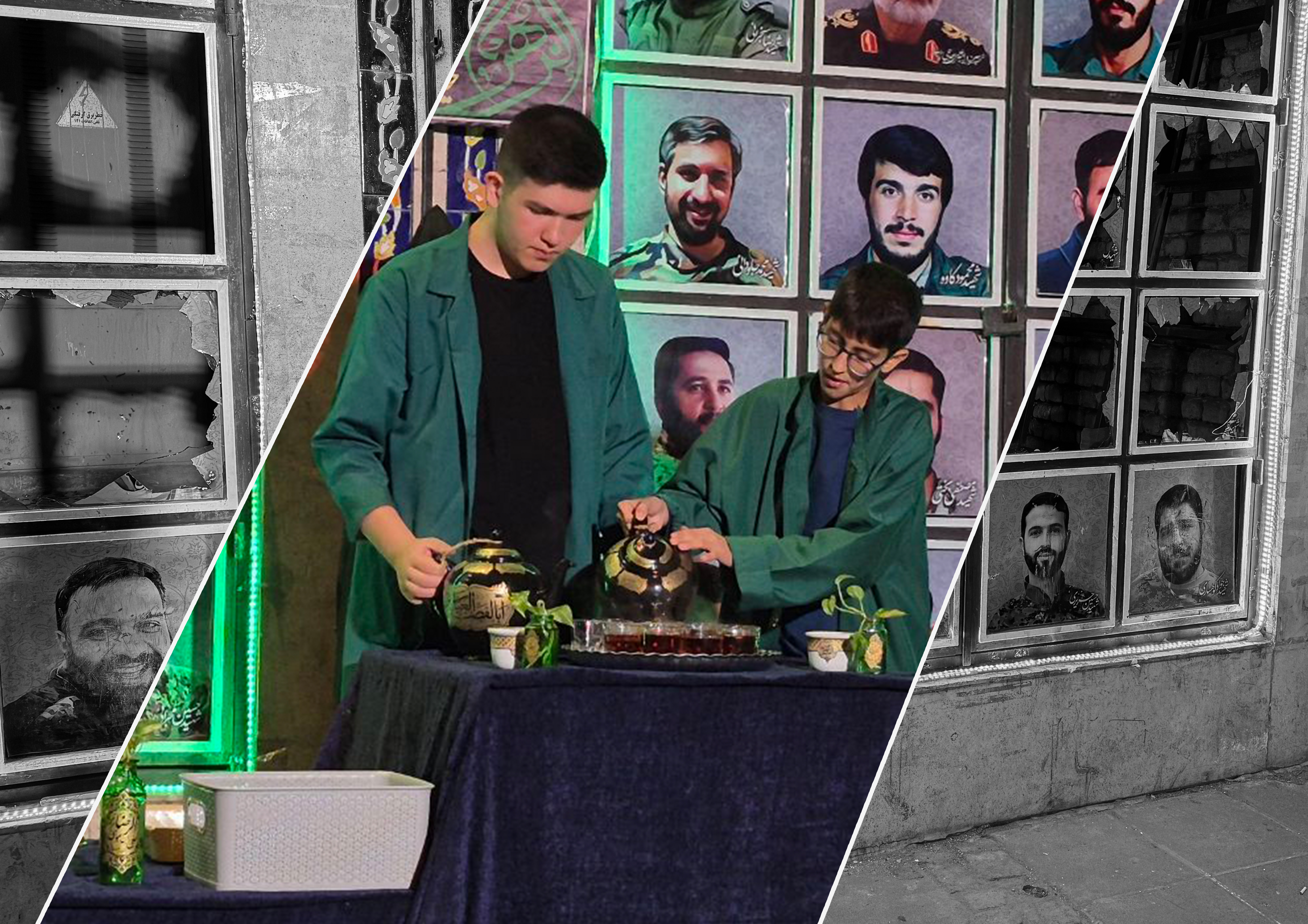 قبل و بعد از آتش سوزی