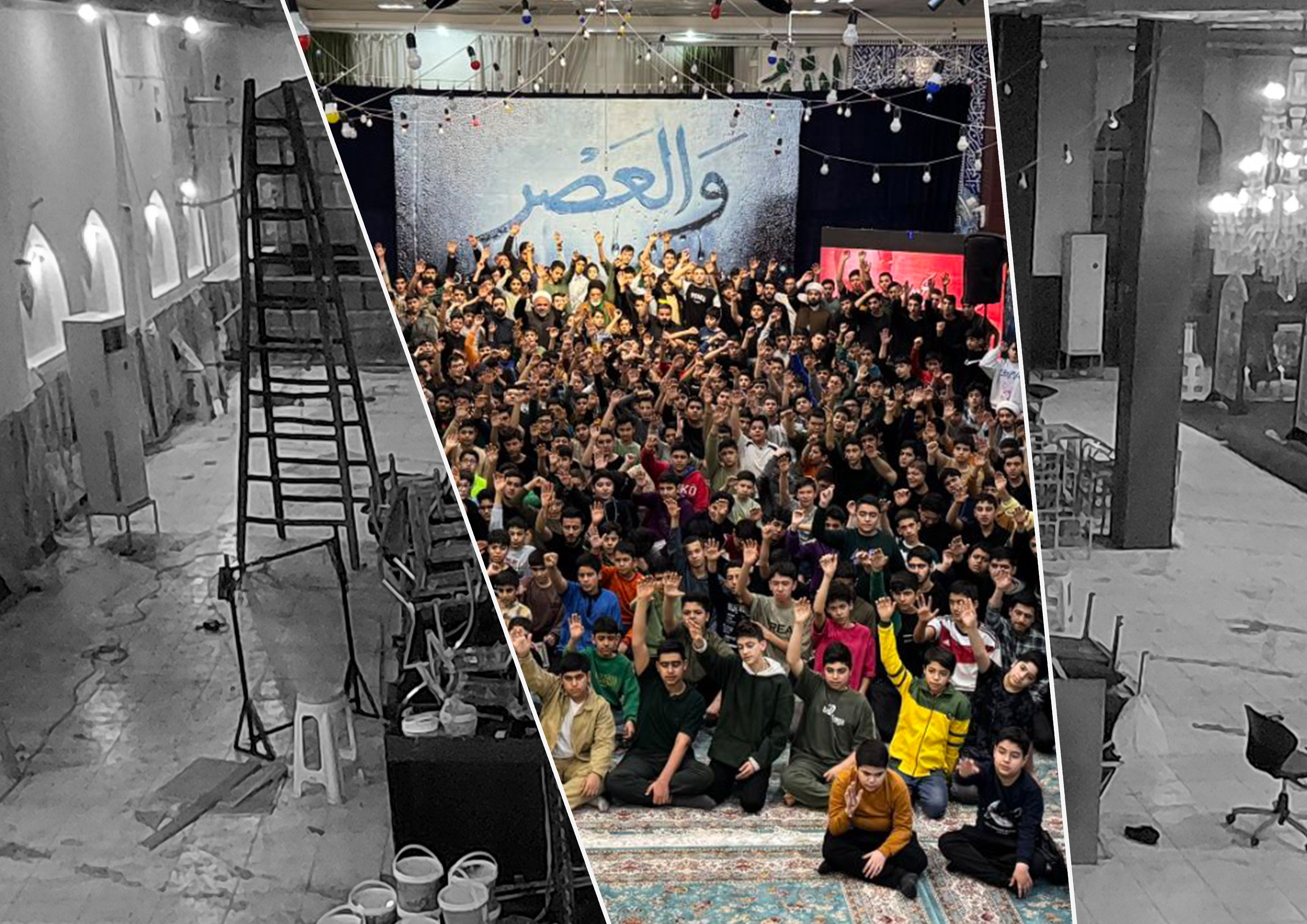 قبل و بعد از آتش سوزی